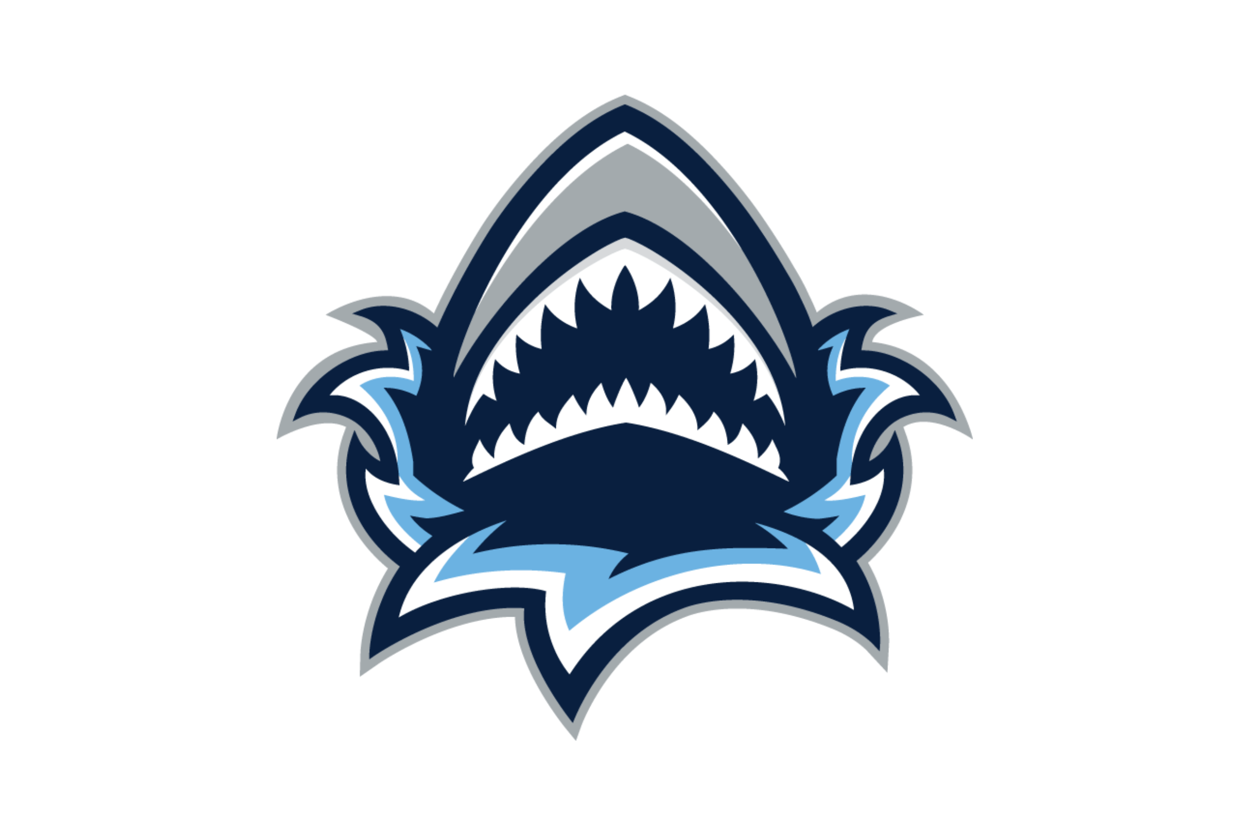 Shark mouth logo