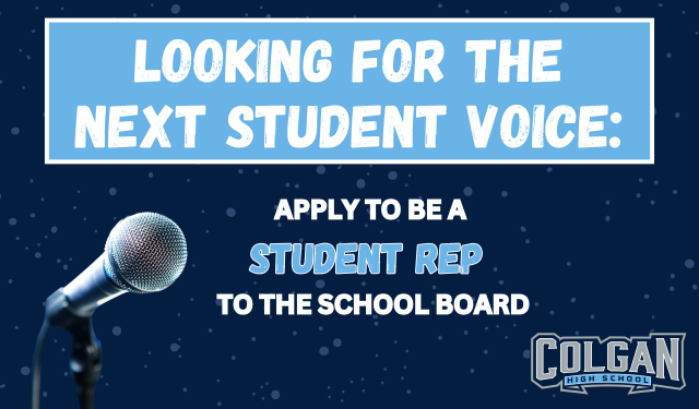 Apply to be a Student Representative to the School Board