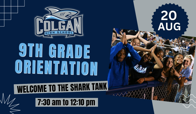 9th grade orientation on August 20, 2026